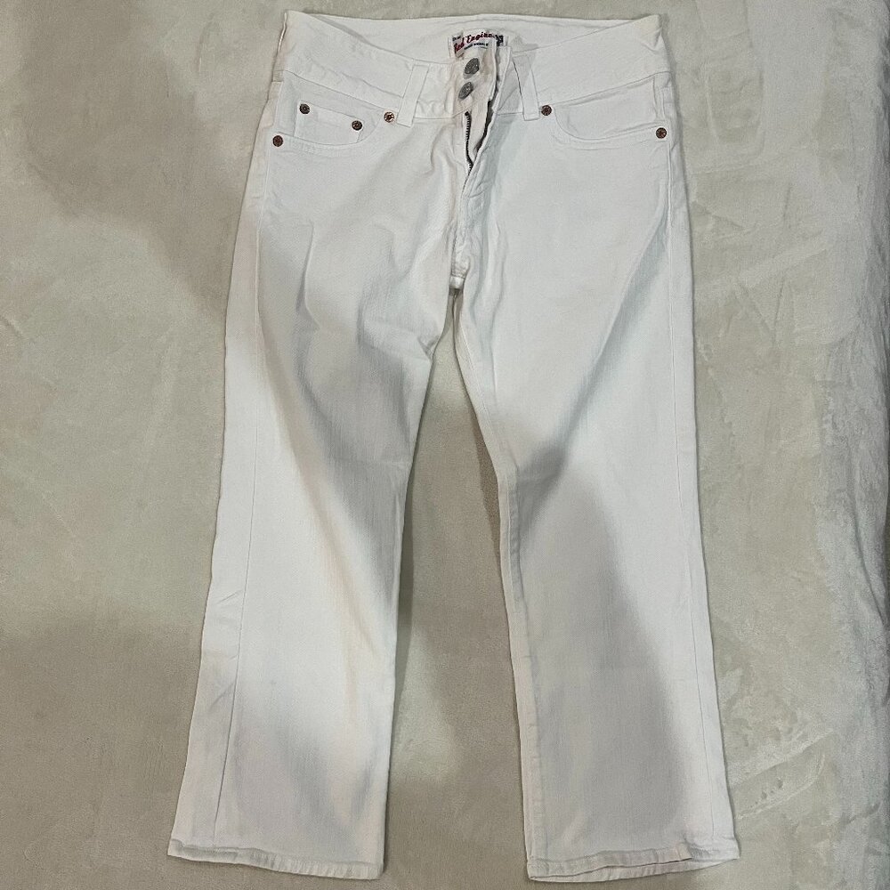 vintage Red engine white jeans size 28